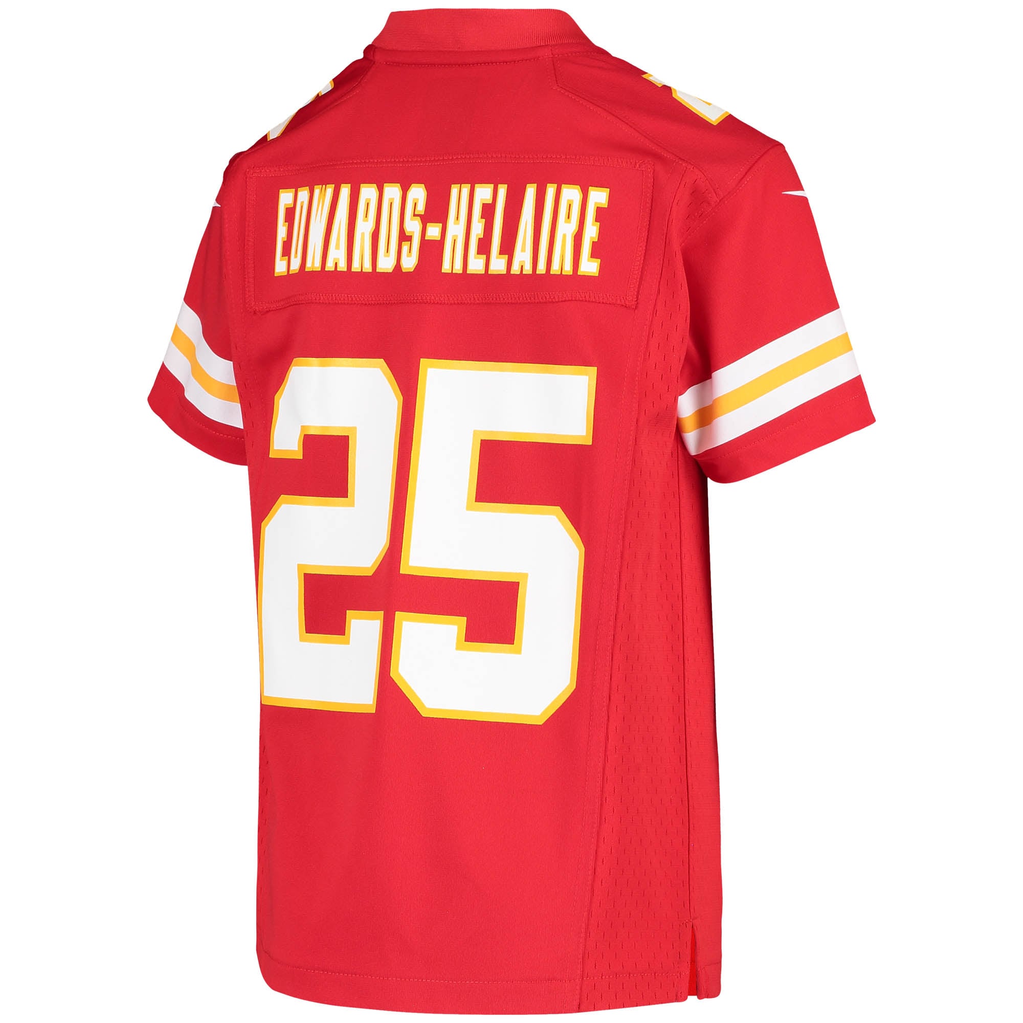 Youth Kansas City Chiefs Clyde Edwards-Helaire Red Game Jersey JS4142 Saliibo - Image 3