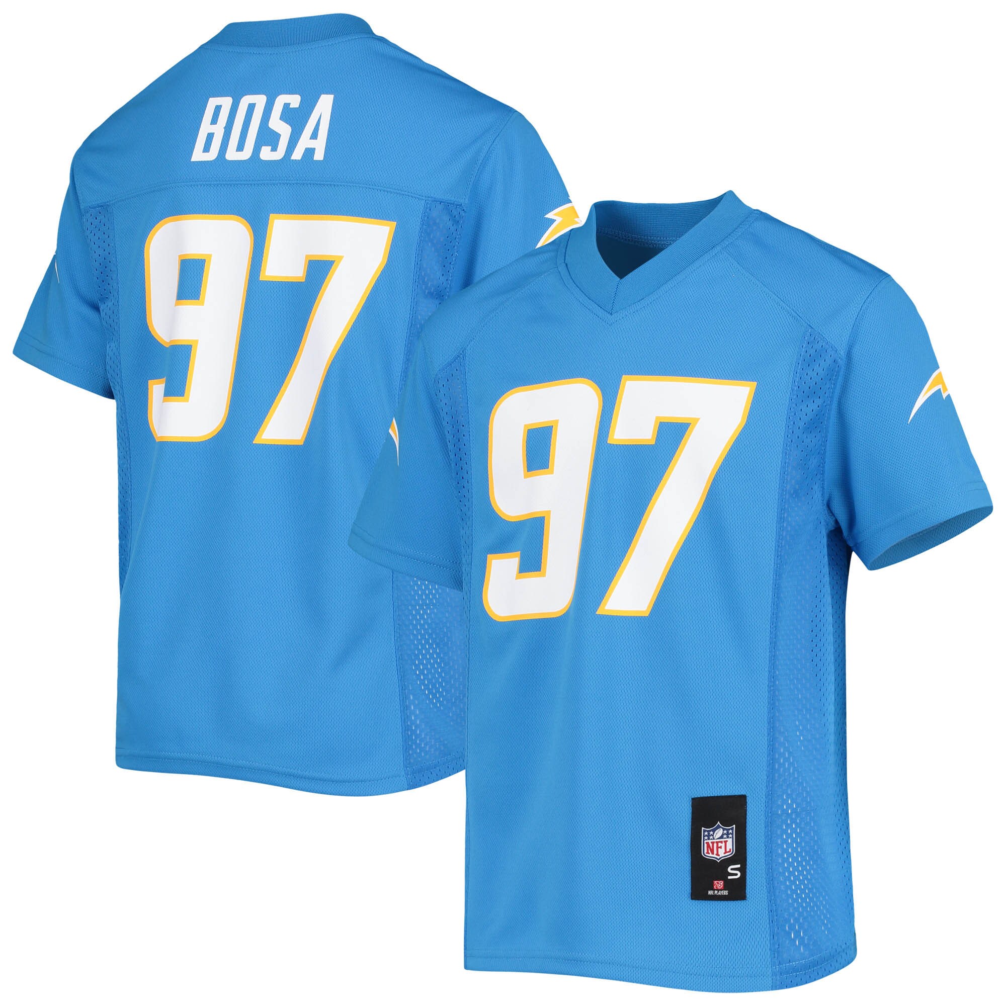 Youth Los Angeles Chargers Joey Bosa Powder Blue Player Jersey JS7005 Saliibo