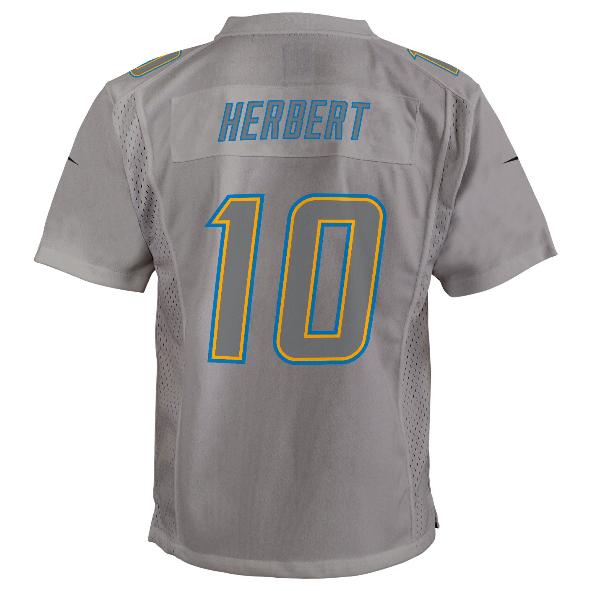 Youth Los Angeles Chargers Justin Herbert Gray Atmosphere Game Jersey JS2204 Saliibo - Image 3