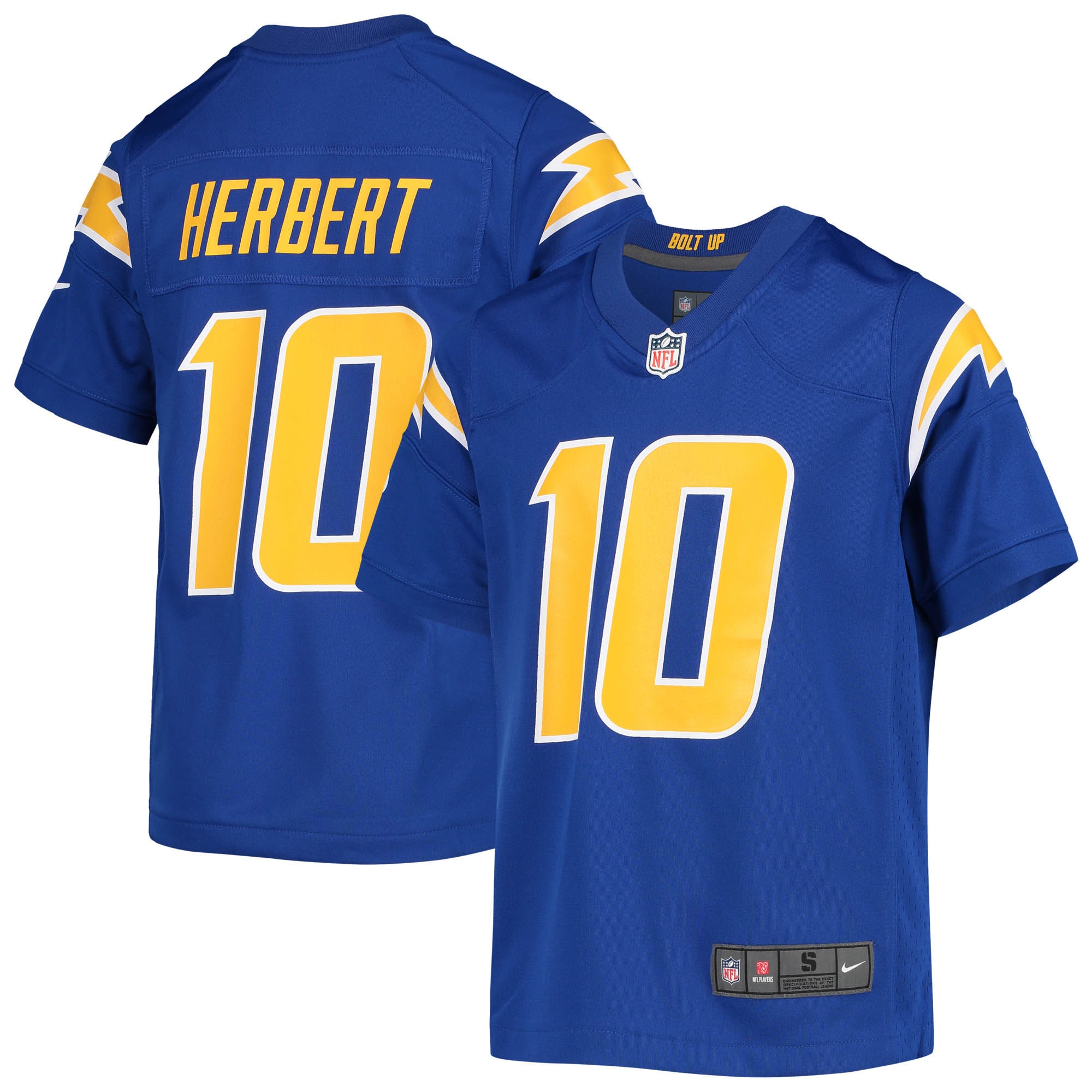 Youth Los Angeles Chargers Justin Herbert Royal Game Jersey JS5244 Saliibo