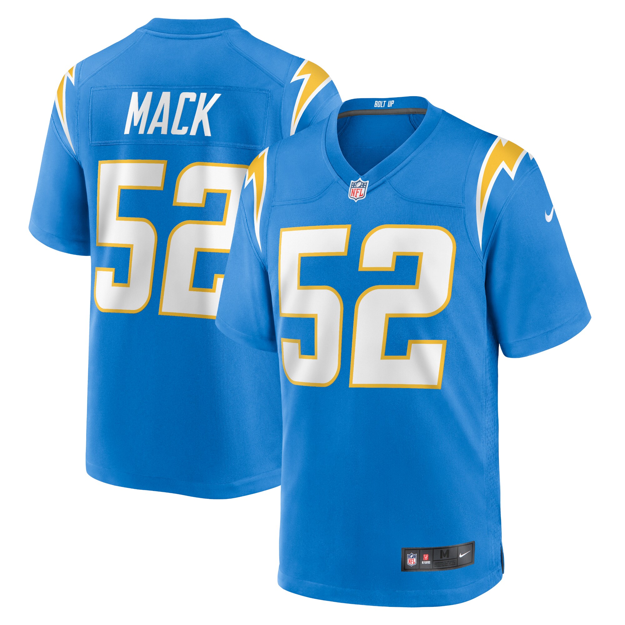 Youth Los Angeles Chargers Khalil Mack Powder Blue Game Jersey JS6997 Saliibo