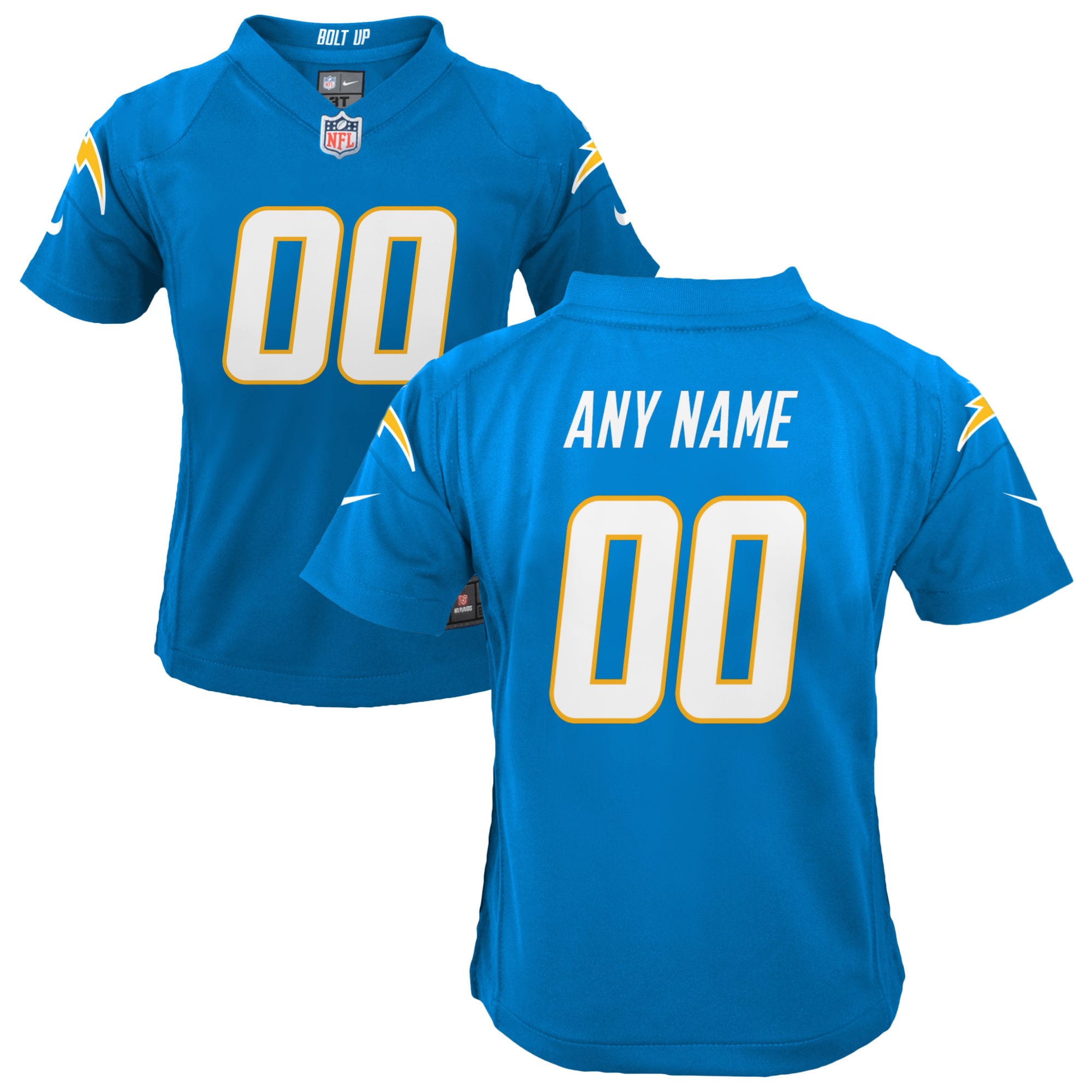 Youth Los Angeles Chargers Powder Blue Custom Game Jersey JS8729 Saliibo