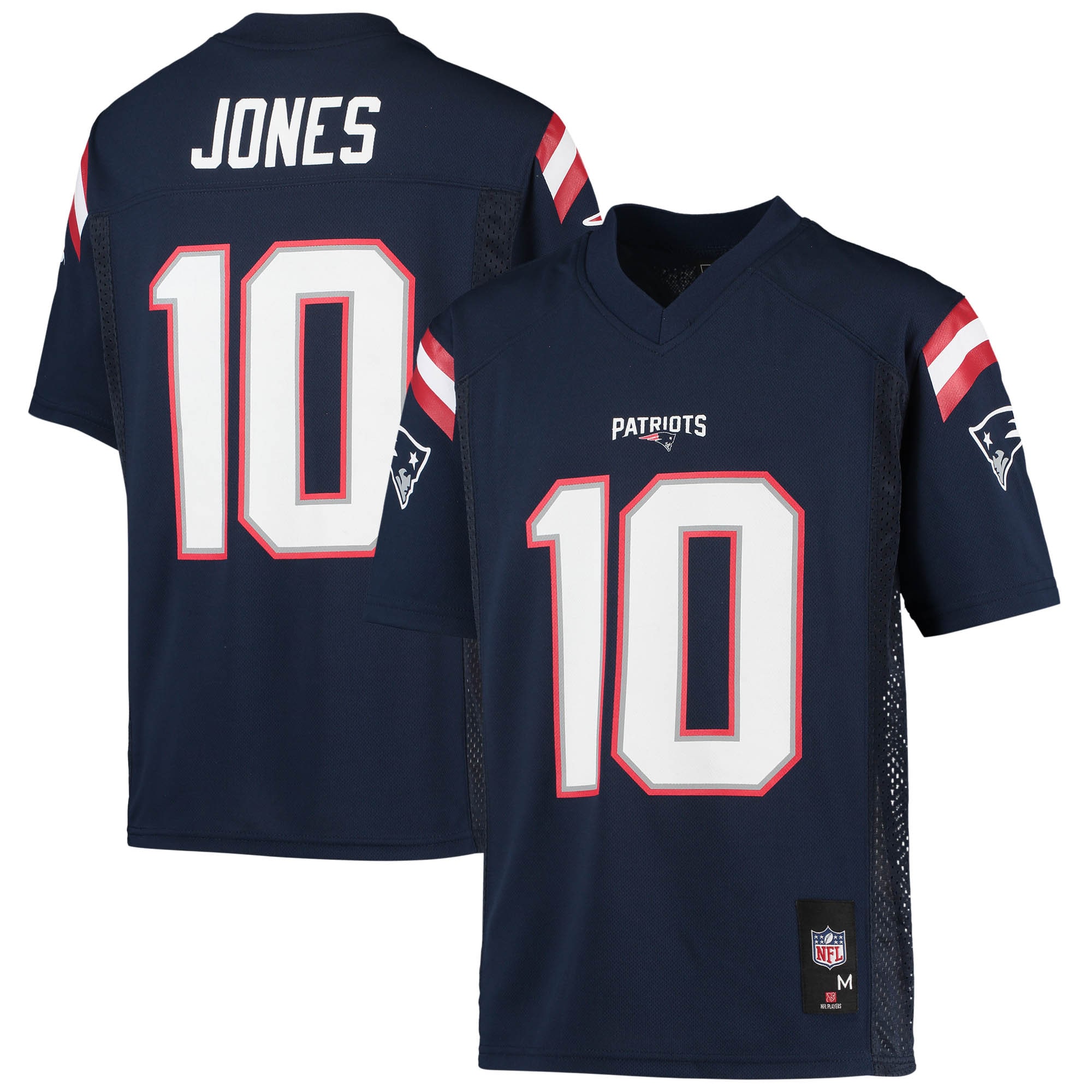 Youth New England Patriots Mac Jones Navy Player Jersey JS2629 Saliibo