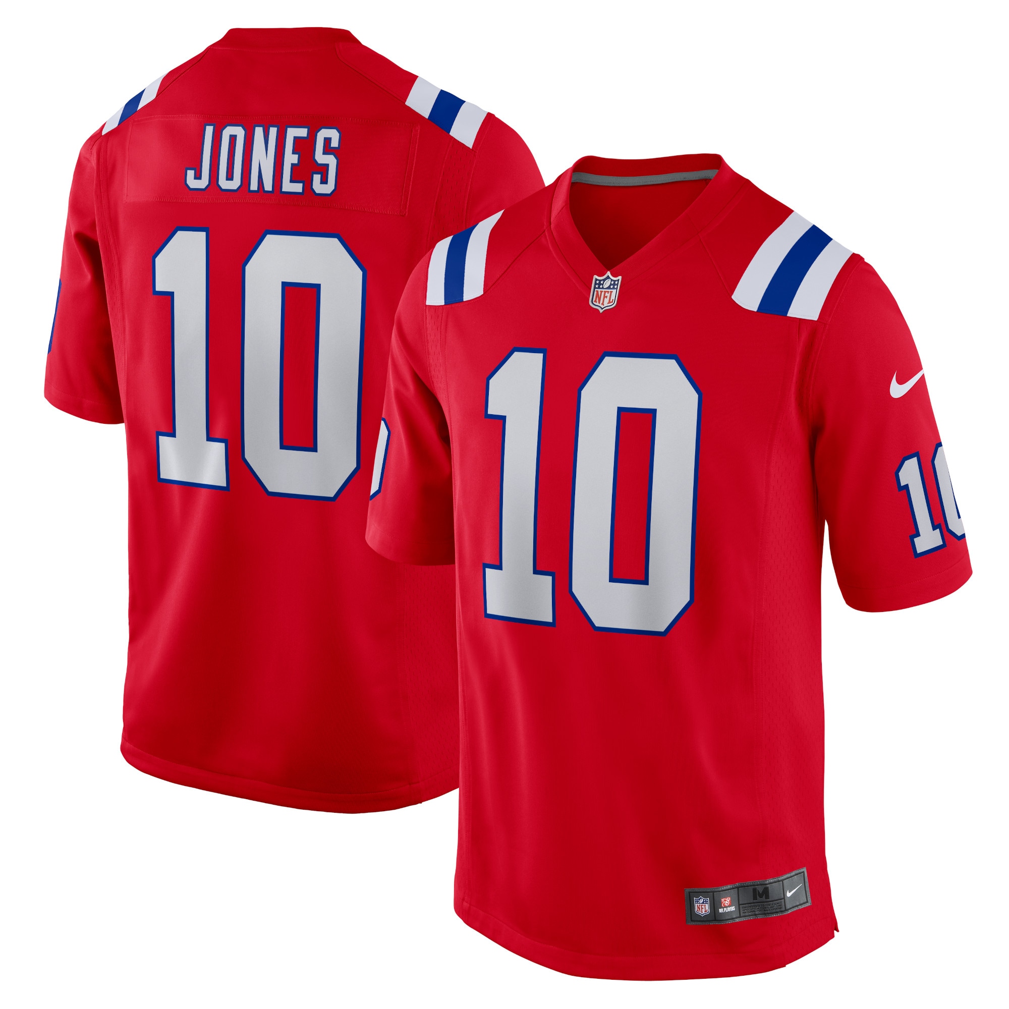 Youth New England Patriots Mac Jones Red Game Jersey JS4756 Saliibo