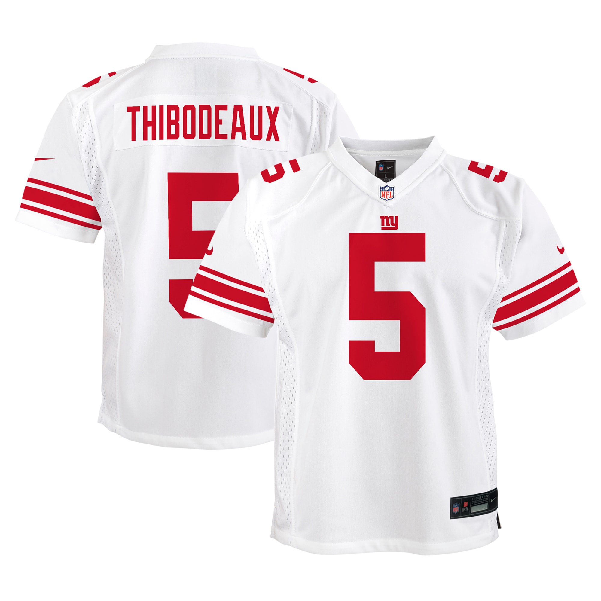 Youth New York Giants Kayvon Thibodeaux White Player Game Jersey JS4426 Saliibo