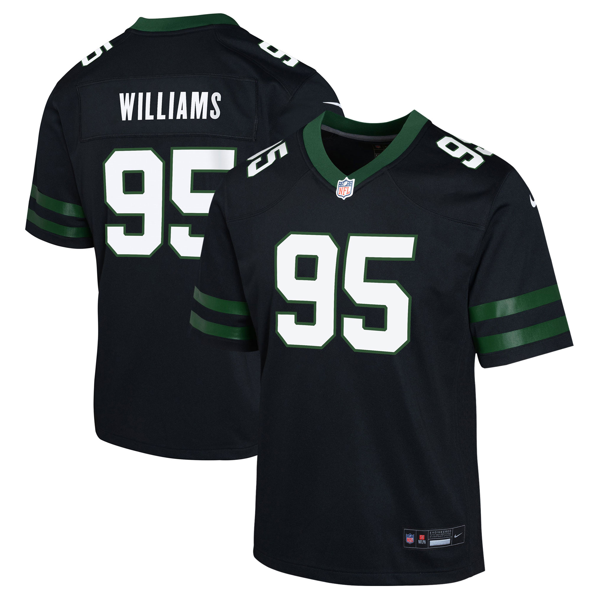 Youth New York Jets Quinnen Williams Legacy Black Alternate Game Jersey JS4406 Saliibo