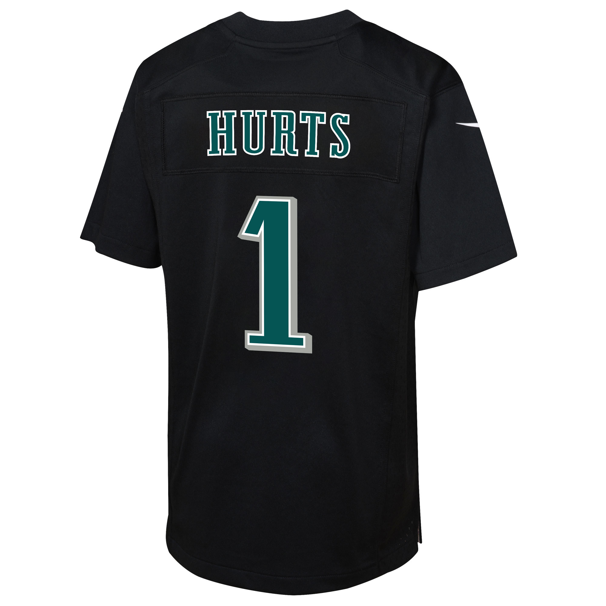 Youth Philadelphia Eagles Jalen Hurts Carbon Black Super Bowl LIX Patch Fashion Game Player Jersey JS8361 Saliibo - Image 3