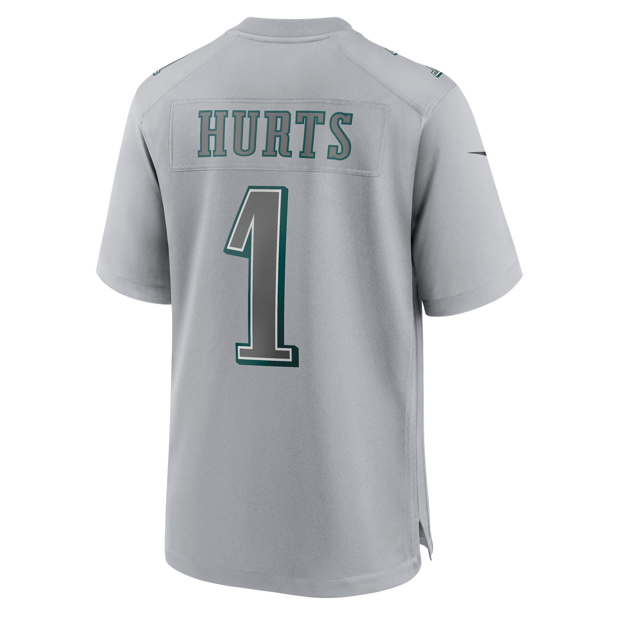 Youth Philadelphia Eagles Jalen Hurts Gray Super Bowl LVII Patch Atmosphere Fashion Game Jersey JS9406 Saliibo - Image 3