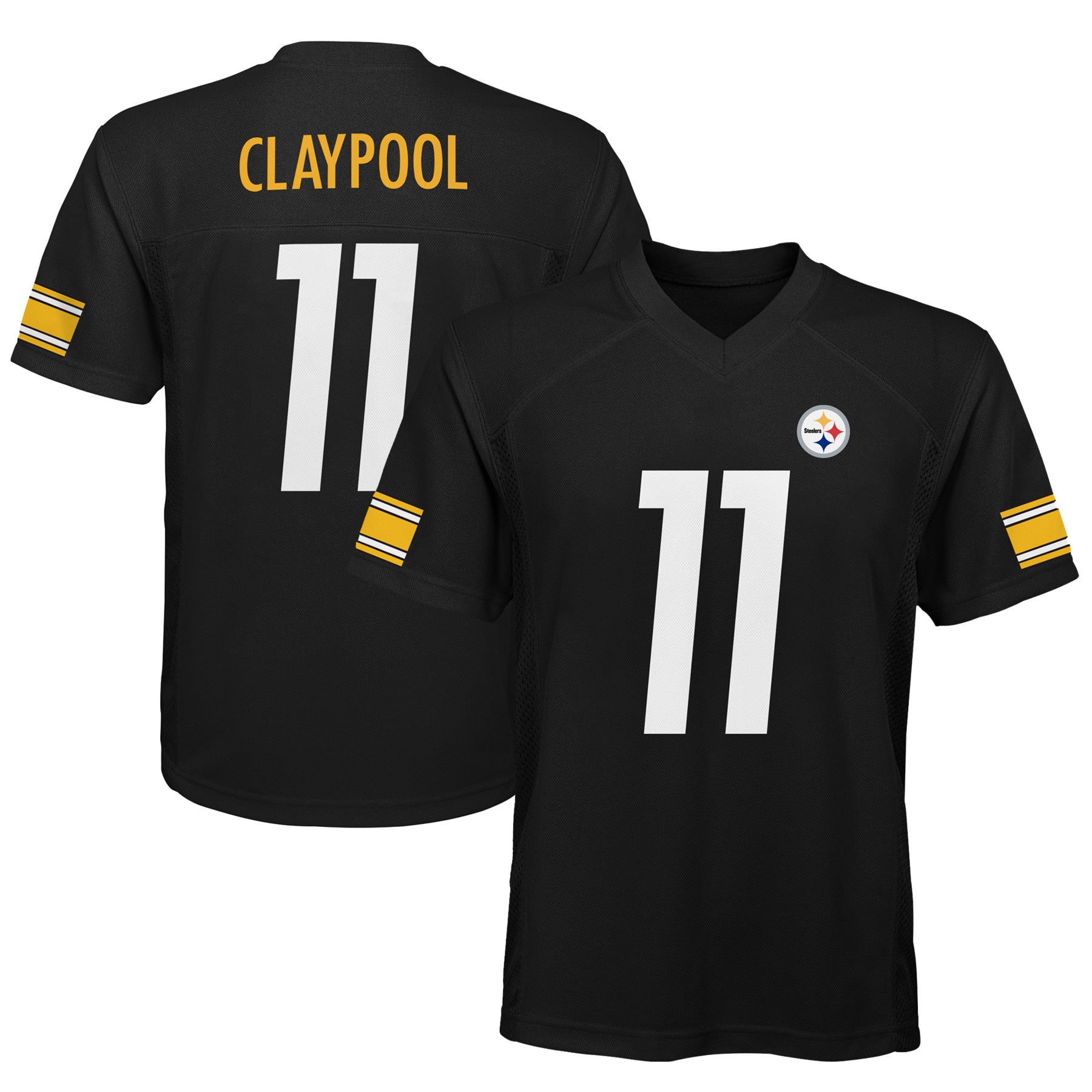Youth Pittsburgh Steelers Chase Claypool Black Player Jersey JS9017 Saliibo
