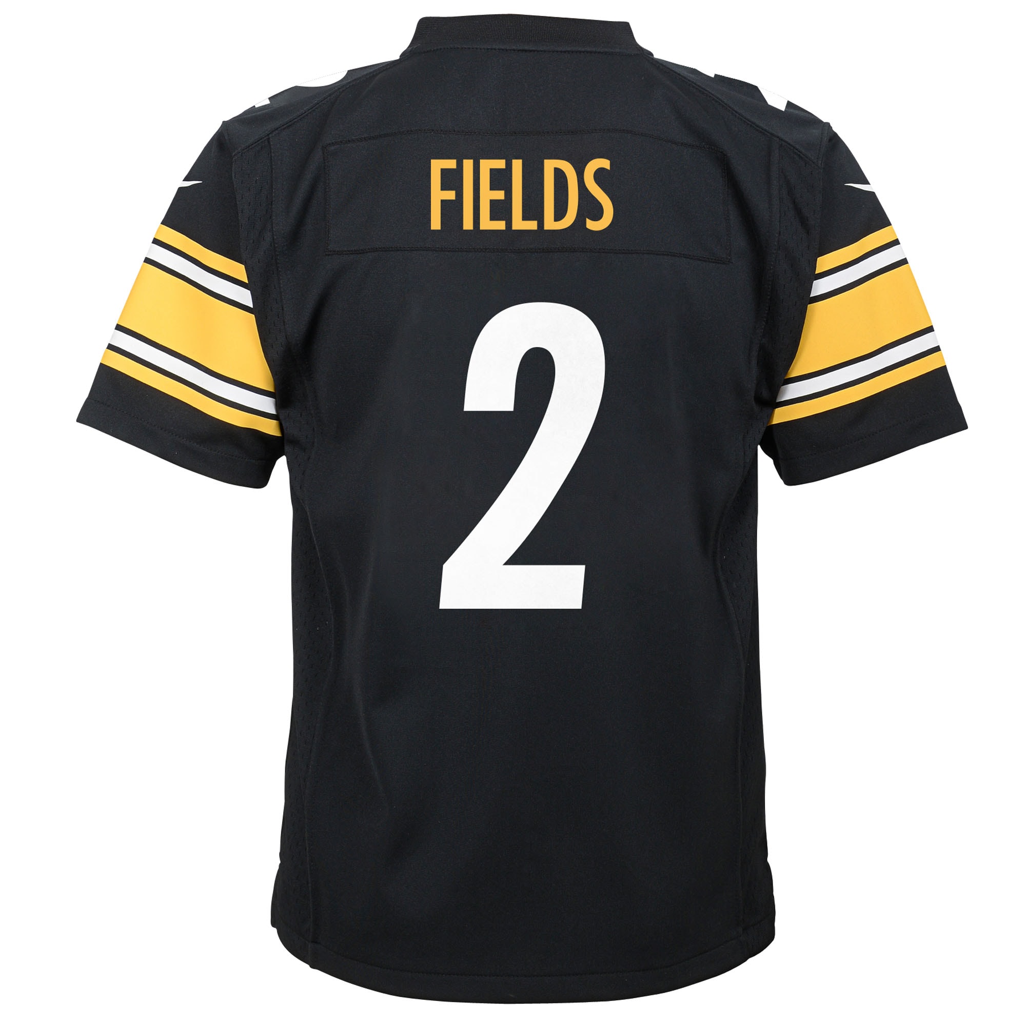 Youth Pittsburgh Steelers Justin Fields Black Team Game Jersey JS6560 Saliibo - Image 3