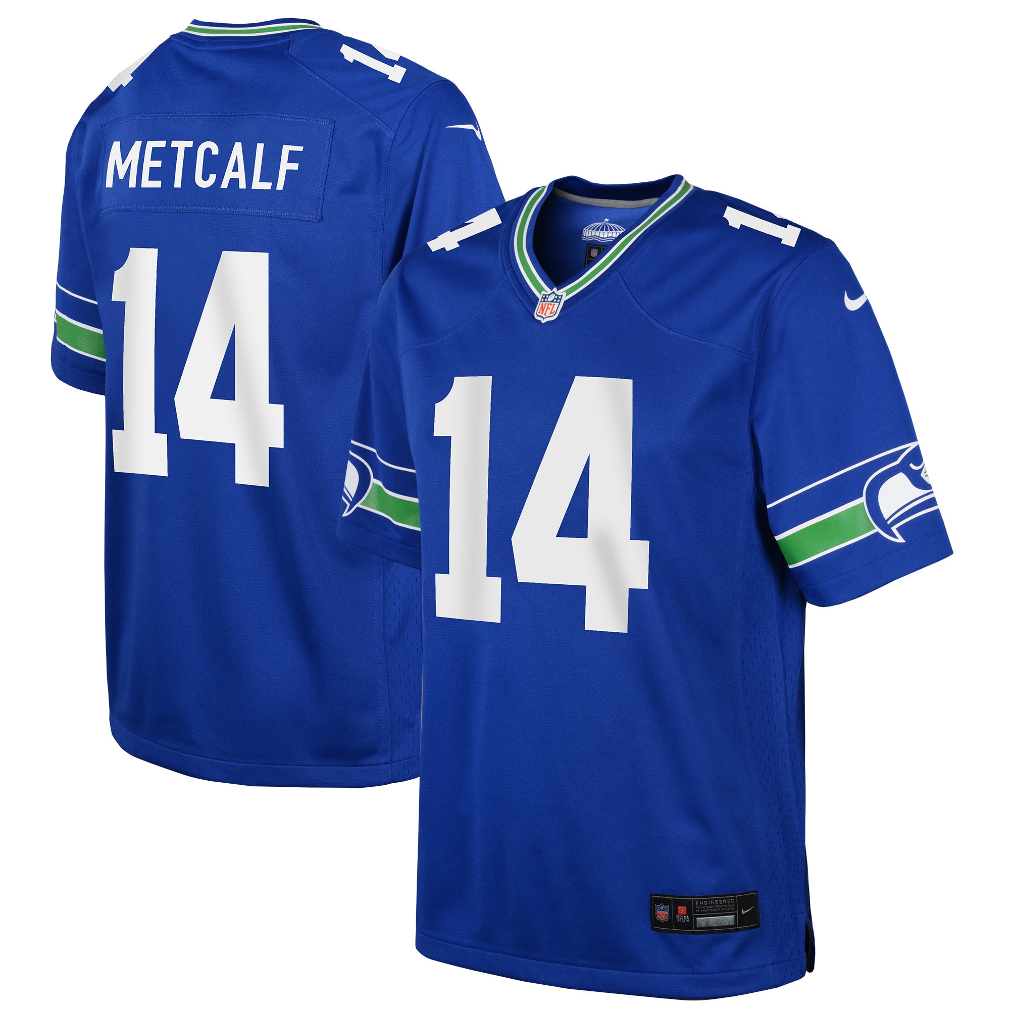 Youth Seattle Seahawks DK Metcalf Royal Game Jersey JS4264 Saliibo