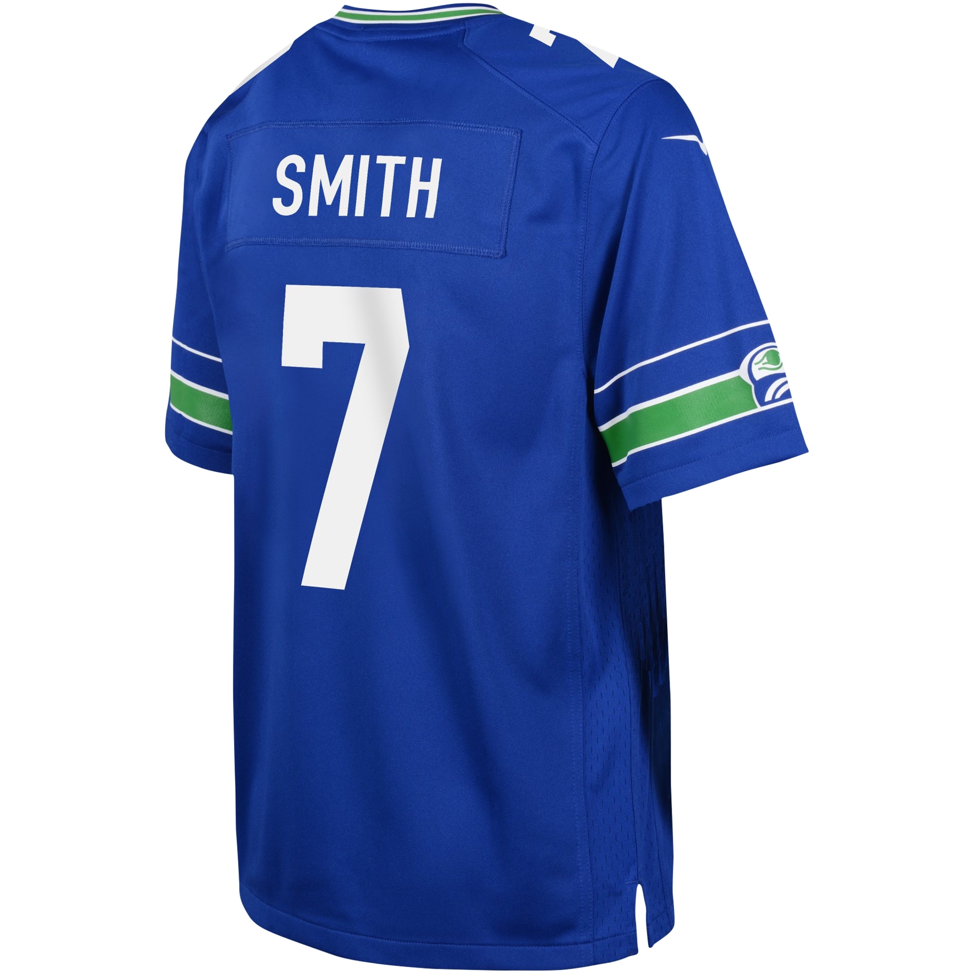 Youth Seattle Seahawks Geno Smith Royal Game Jersey JS6742 Saliibo - Image 3