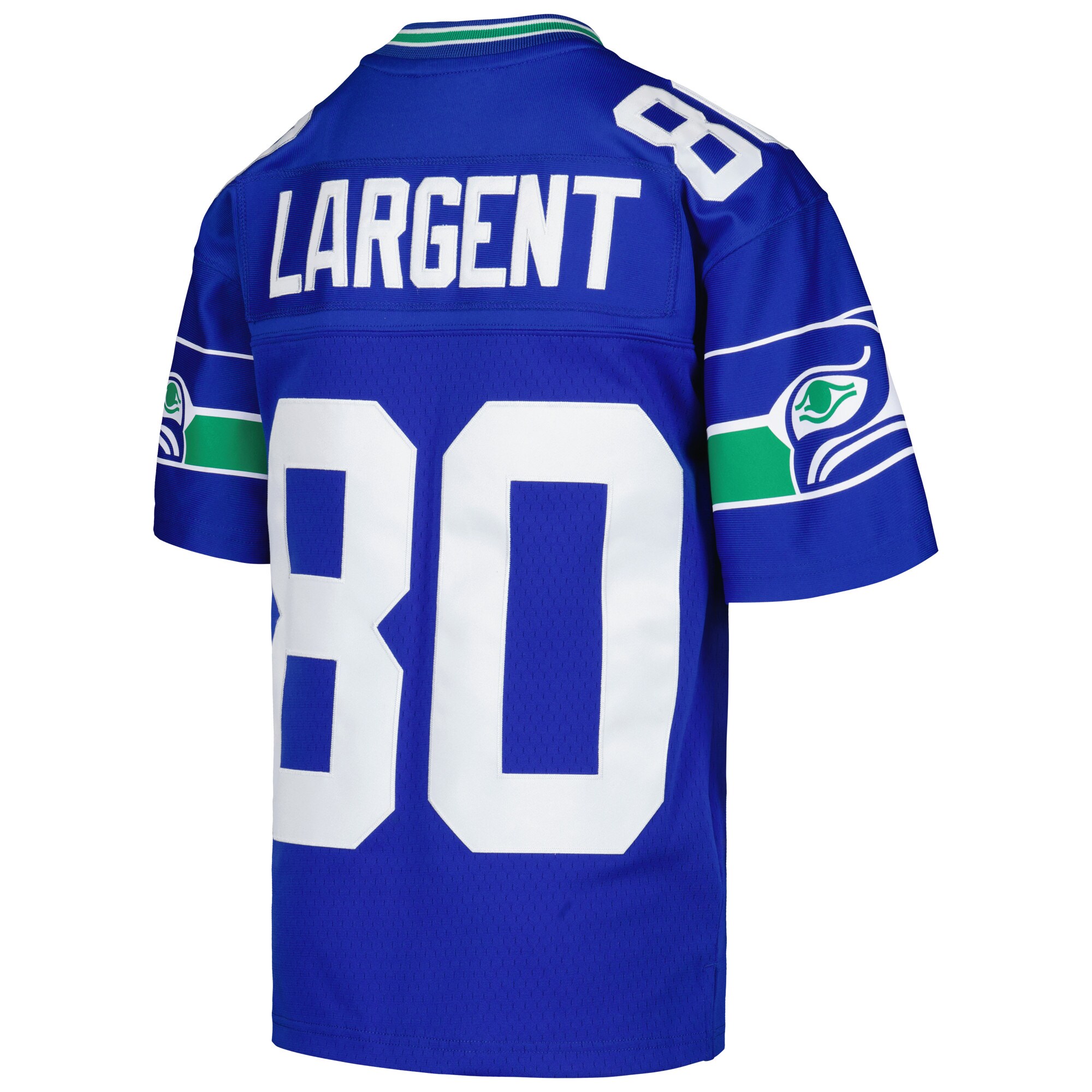 Youth Seattle Seahawks Steve Largent Mitchell & Ness Royal 1985 Retired Player Legacy Jersey JS1926 Saliibo - Image 3