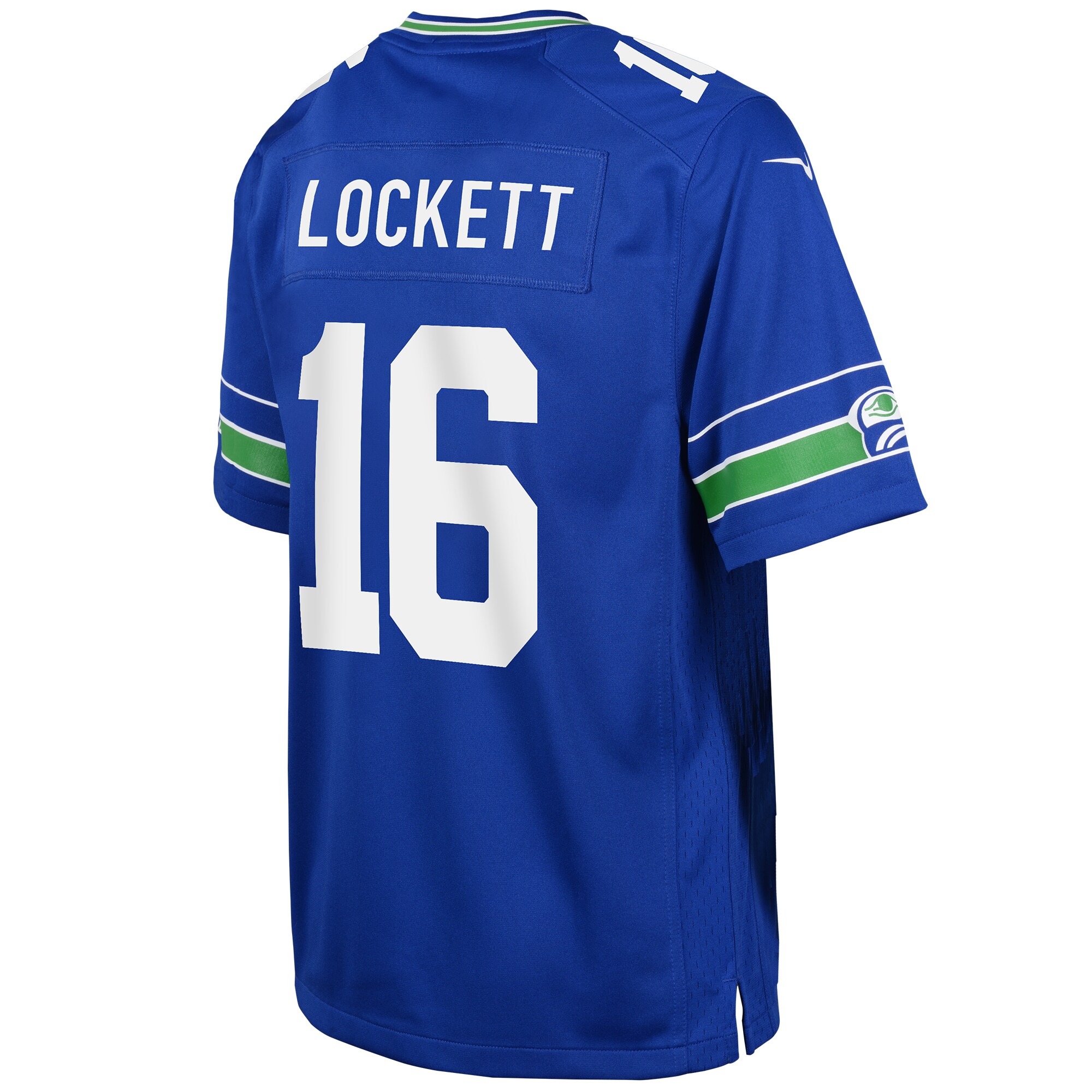Youth Seattle Seahawks Tyler Lockett Royal Game Jersey JS9508 Saliibo - Image 3