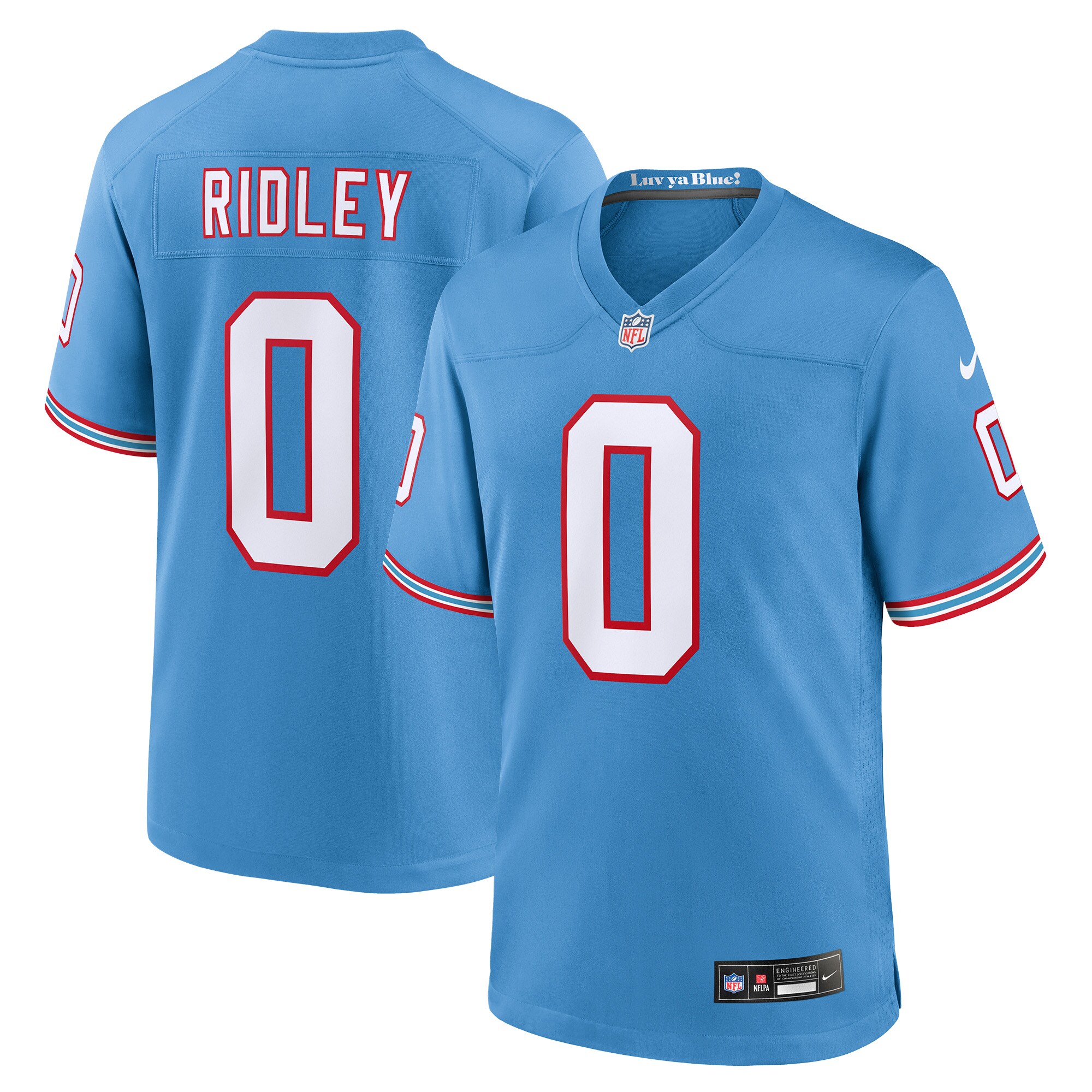 Youth Tennessee Titans Calvin Ridley Light Blue Alternate Game Jersey JS1168 Saliibo