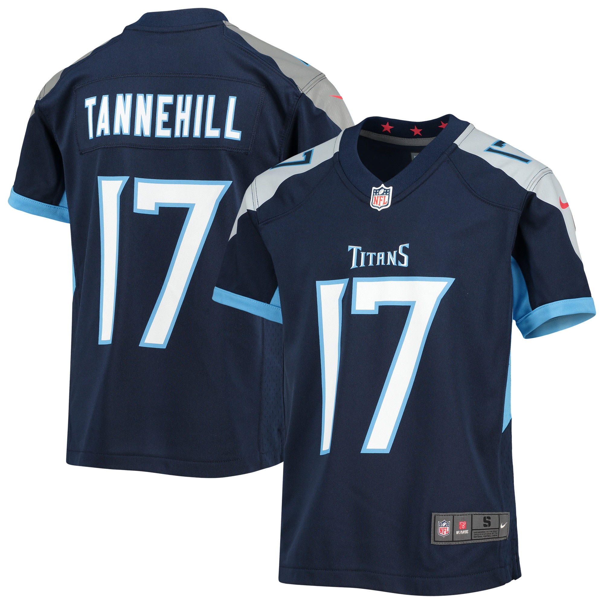 Youth Tennessee Titans Ryan Tannehill Navy Game Jersey JS6707 Saliibo