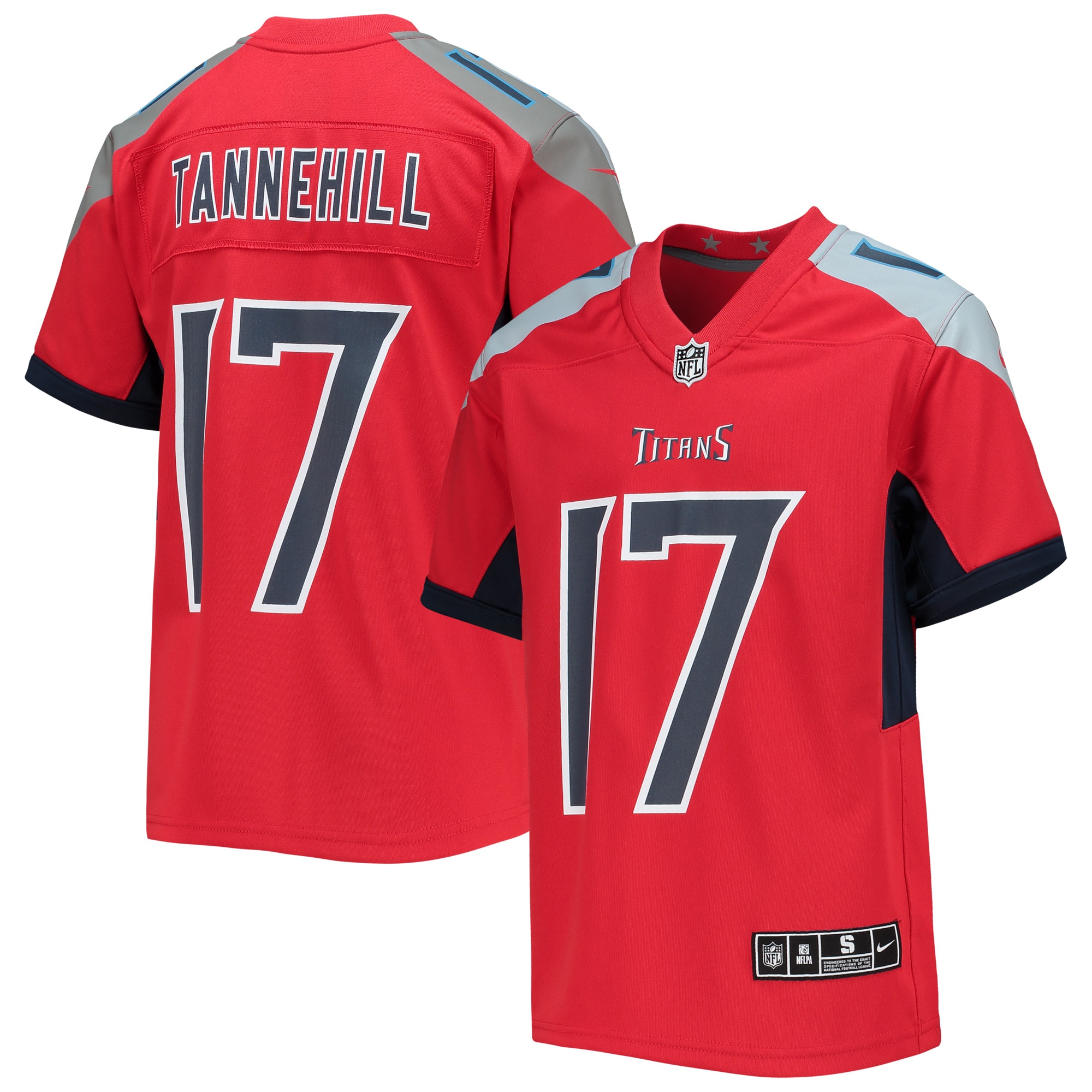 Youth Tennessee Titans Ryan Tannehill Red Inverted Team Game Jersey JS6443 Saliibo