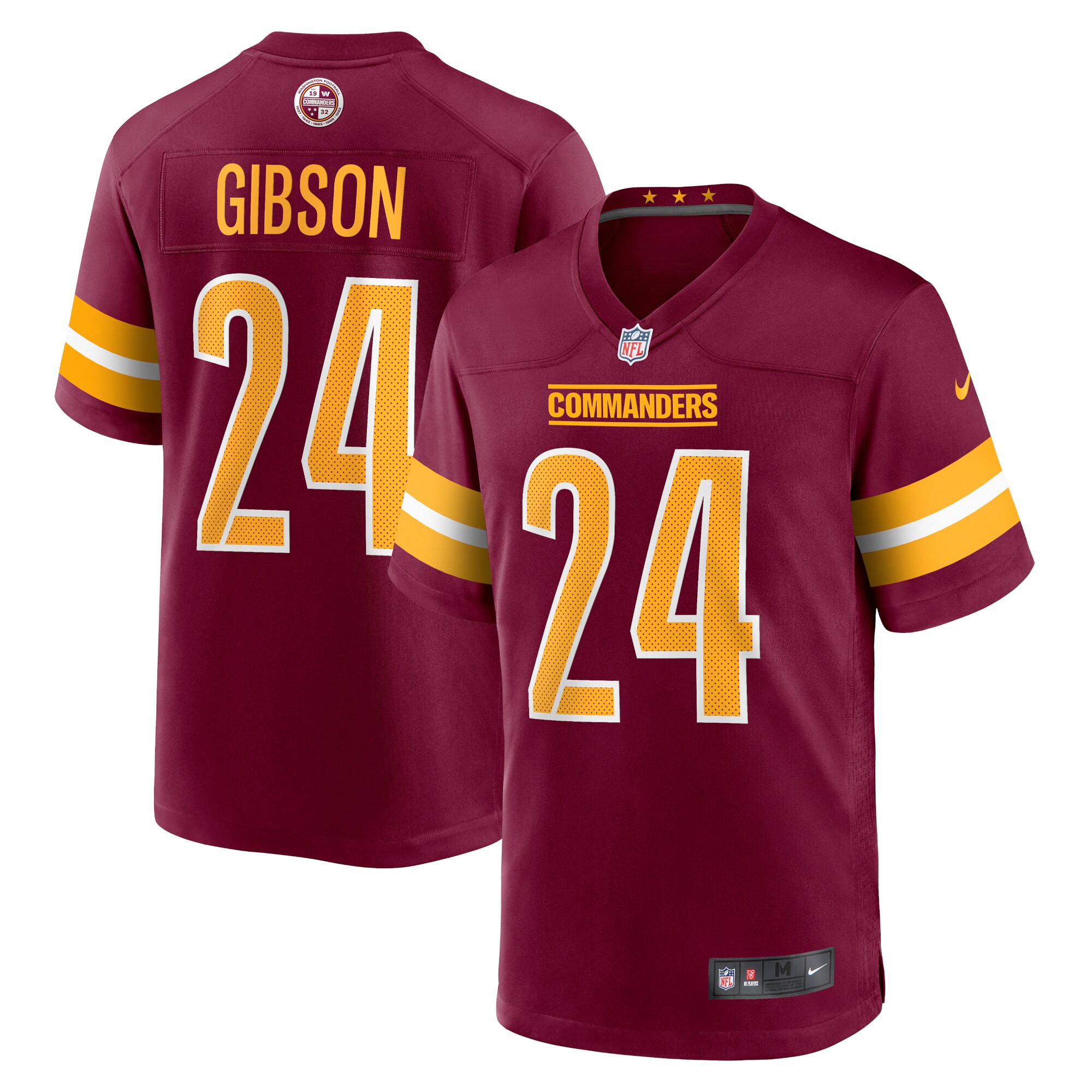 Youth Washington Commanders Antonio Gibson Burgundy Game Jersey JS6928 Saliibo