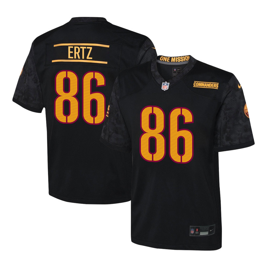 Zach Ertz 86 Washington Commanders Game YOUTH Jersey - Black JS6294 Saliibo