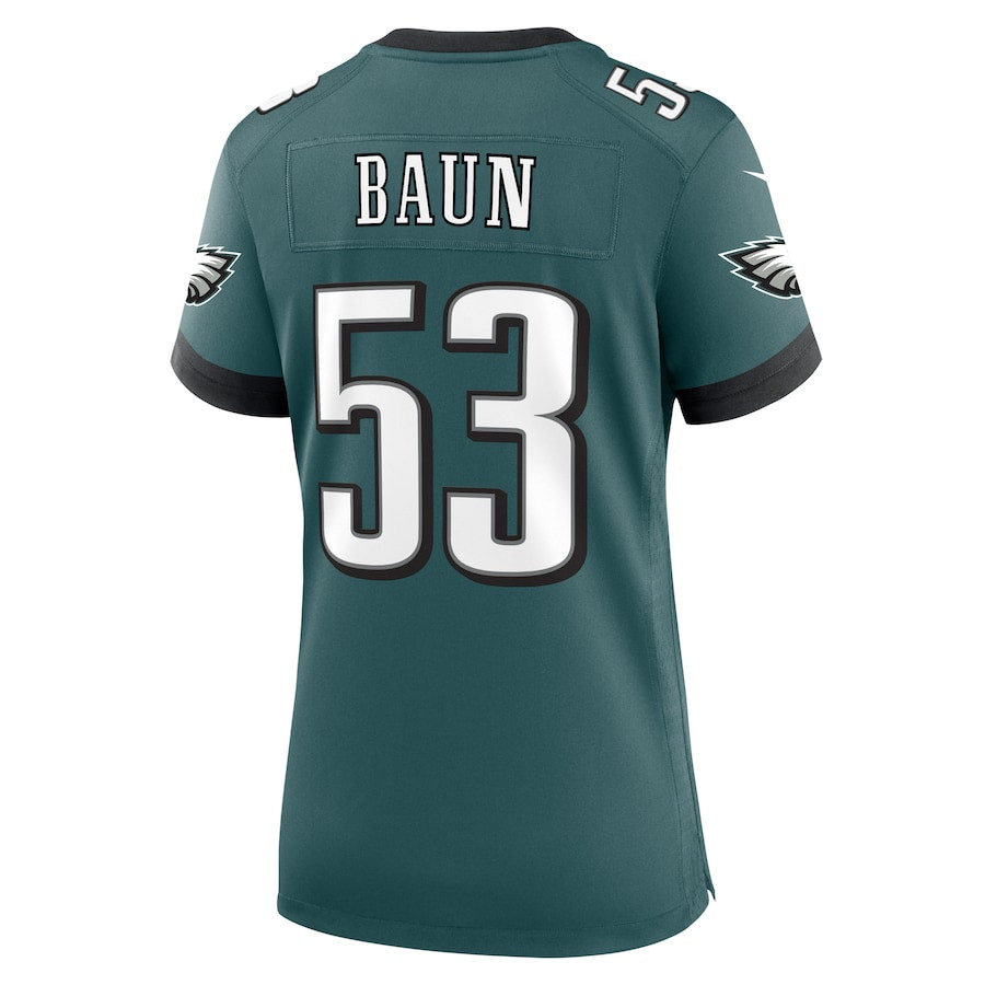 Zack Baun 53 Philadelphia Eagles Women's Game Jersey - Midnight Green JS1176 Saliibo - Image 3