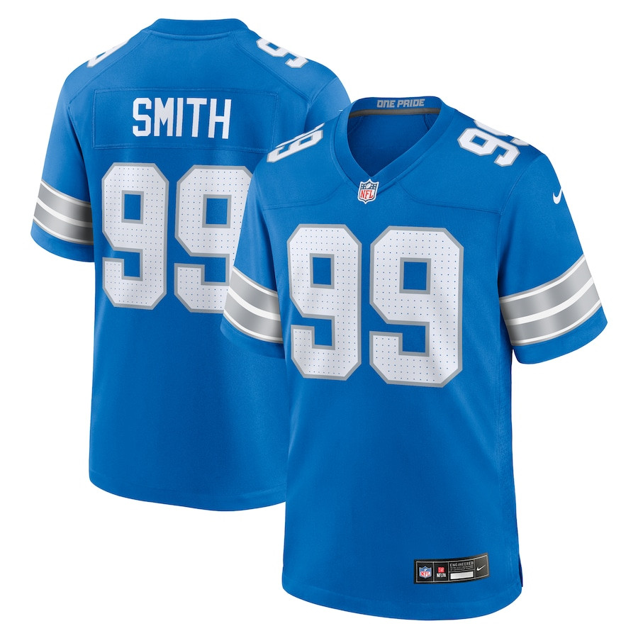 Za'Darius Smith 99 Detroit Lions Team Game Men Jersey - Blue JS2161 Saliibo