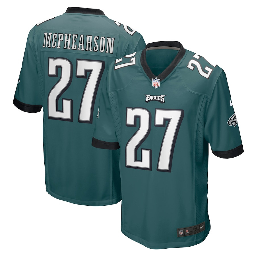 Zech McPhearson 27 Philadelphia Eagles Men Game Jersey - Midnight Green JS4772 Saliibo