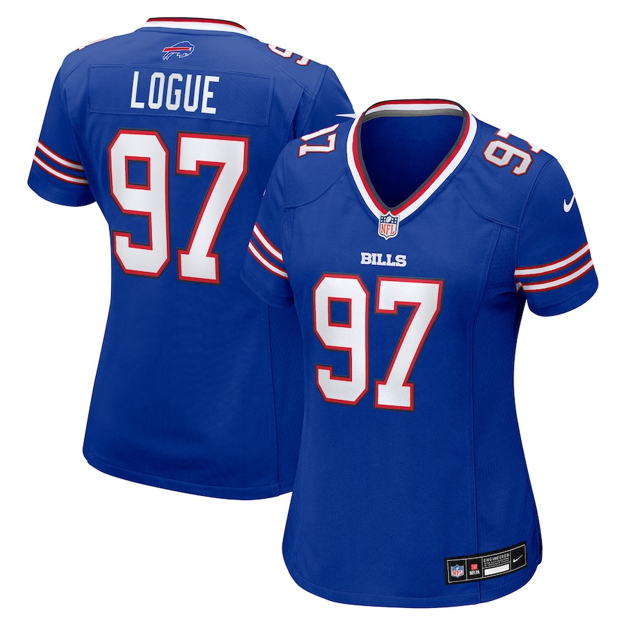 Zion Logue 97 Buffalo Bills Women's Team Game Jersey - Royal JS2594 Saliibo