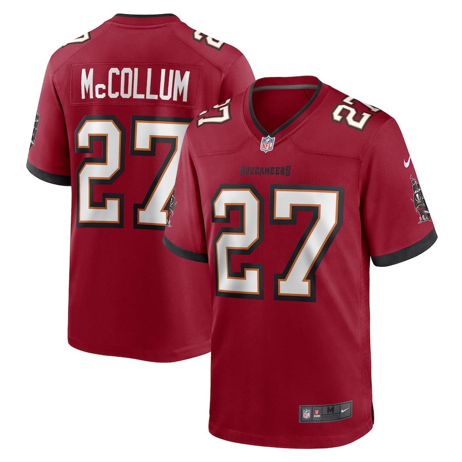 Zyon McCollum 27 Tampa Bay Buccaneers Game Men Jersey - Red JS5676 Saliibo